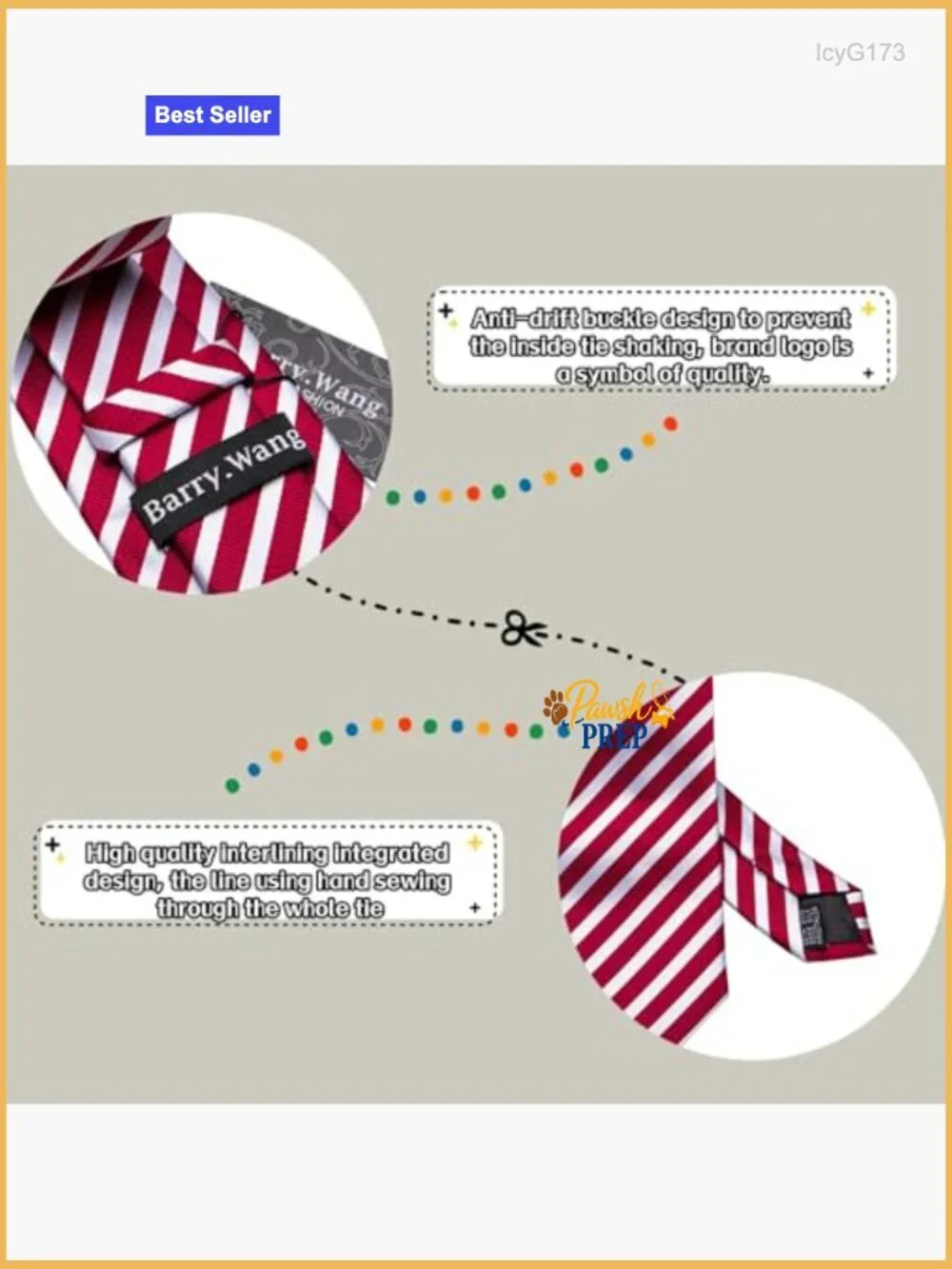 Silk Tie Set with Cufflinks and Pocket Square for Formal Business Occasions
